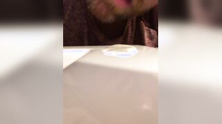 Dry Poking The Countertop and Gasping on my yam-sized fountain of Spunk I attempted to gulp