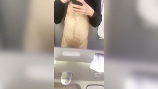 Jizm and wanking off in flat