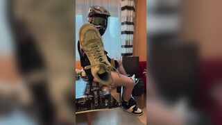 Slip the Nike Air Energy adorably over my penis