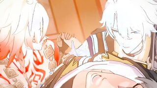 Caelus x Phainon + Mydei Three-way - Honkai Starlet Ride