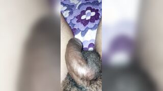 My jizz-shotgun throbs on its own under the sheet