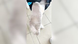 I enjoy demonstrating my stinky filthy socks ‍↕