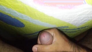 Mature fellow pumps his milk...