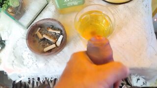 A BIG SPLATTER OF PEE FOR YOU TO SWALLOW.