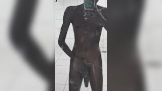 Hj and fap in the shower exhib