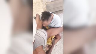 Lounging to his doll