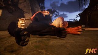 Chawn and Agon have some make-out joy