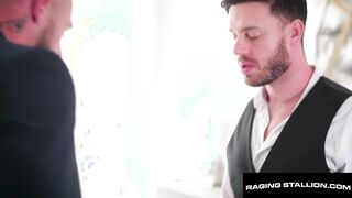 FURIOUS STALLION - Bearded Bellhop Gets Ruined by a Enormous Man rod