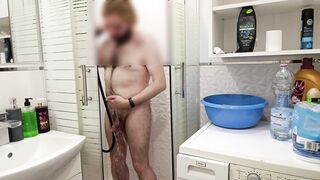 Total bladder and kept gulping water! Urinating myself after lengthy desperate fight! Urinate got all over me with douche in the accomplish!