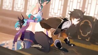 Xiao x Zhongli Genshin Influence Anime porn Yaoi Toon