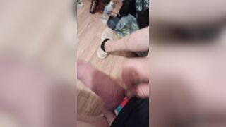 Milking my uncircumcised meatpipe