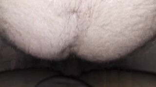 Mature parent pummel man