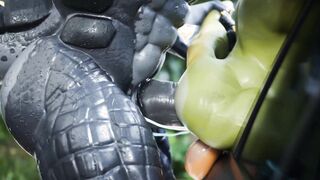 Scalie Gets Predominated By XXL Alligator. Artist: ChoPanther