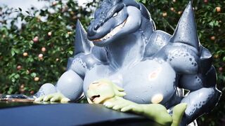 Scalie Gets Predominated By XXL Alligator. Artist: ChoPanther