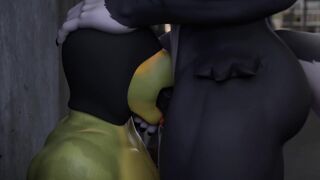 Public Alleyway Throatfuck