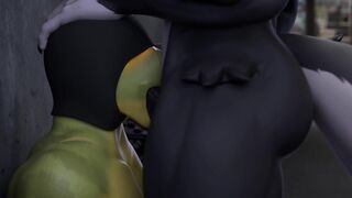 Public Alleyway Throatfuck