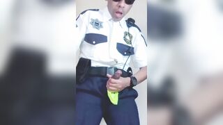 PolicíaUniform 7 Full salute y Cum shot Cop fetish Policia Uniforme Vid Homosexual Policia Porn