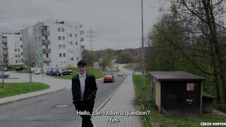 BIGSTR - Super-naughty Waiter Can’t Reject Rapid Money As He Flaunts His Pink cigar For The Camera With No Dishonor