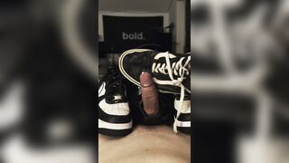 Scorching money-shot just thru the trucks