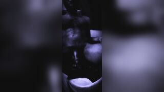 BIG BLACK COCK Flops Inbetween Gooner Hips in a Apartment Fueled with Porno & B8 Testicle tonic.