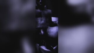 BIG BLACK COCK Flops Inbetween Gooner Hips in a Apartment Fueled with Porno & B8 Testicle tonic.