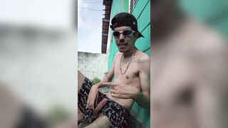 Thin, milky Mexican Maloka stud fapping on the sidewalk outside – Oliver Thadeu