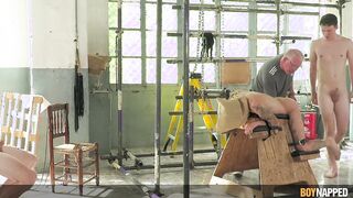 Boynapped - Sir Doms And Trio Lads Part three: Lads Plumbed Fuck-hole