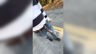 Headed down the street