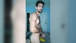 The dim light and super-fucking-hot temperature of my guest room make it the brilliant environment for wanking off