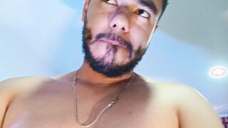 Parent bellowing and chatting sloppy, he pops for you