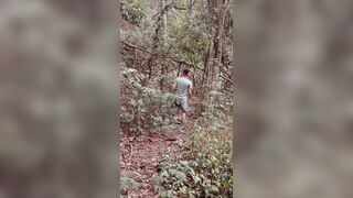 Inhaling off my nosey heterosexual homie in the mountains