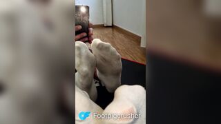 My stinkin sweat-soaked after exercise socks