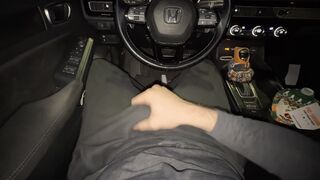 Draining off in public *noisy solo masculine yelling in the van with ginormous muddy popshot*