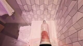 POINT OF VIEW Morning Manhood Pump with a Thick Hairy man Bod