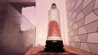 POINT OF VIEW Morning Manhood Pump with a Thick Hairy man Bod