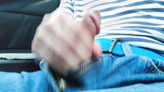 milking off in my van