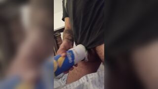 I wank with a homemade fucktoy