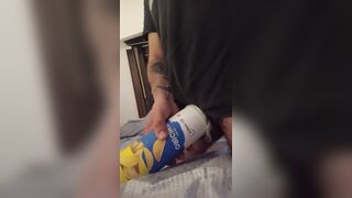 I wank with a homemade fucktoy