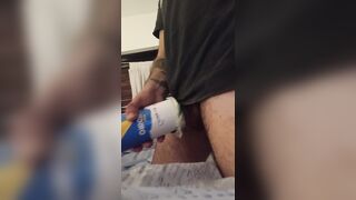 I wank with a homemade fucktoy