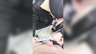 Public blow-job after cinema blow