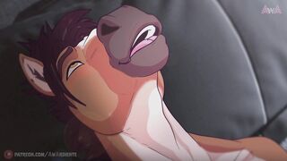 Pony Three-way Analingus - Unshaved Homo Cartoon TEASER