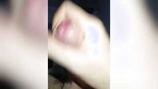 POINT OF VIEW: COUNTDOWN to jism geyser right in your face! Lots of mancum on my fur covered belly!