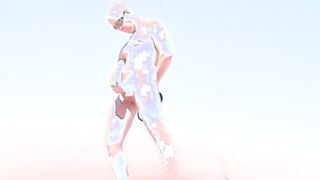 Bare Desert Climb and Urinate