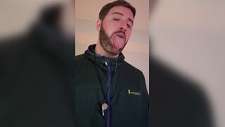 Your POINT OF VIEW when your coach has a large slobbery tongue and wants to coach you one-on-one.