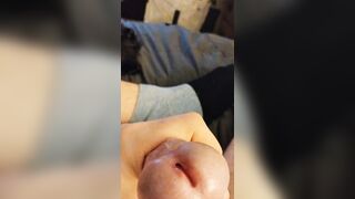 Edging have fun with precum