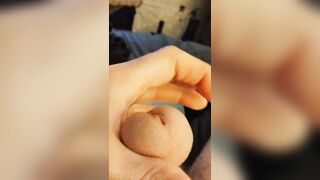 Edging have fun with precum