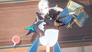 wriothesley slow romps neuvillette - genshin influence