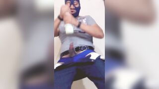 008 PoliciaUniform I ENJOY CREVICES amo los hoyos Cop Police Policia Uniform Queer Flick