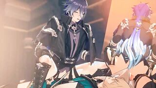 Flins rails Varka - Genshin Influence Yaoi Toon