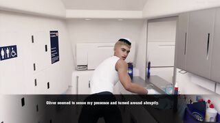 Oliver : The Femboy Homosexual Fuckslut in Aeroplane Lavatory